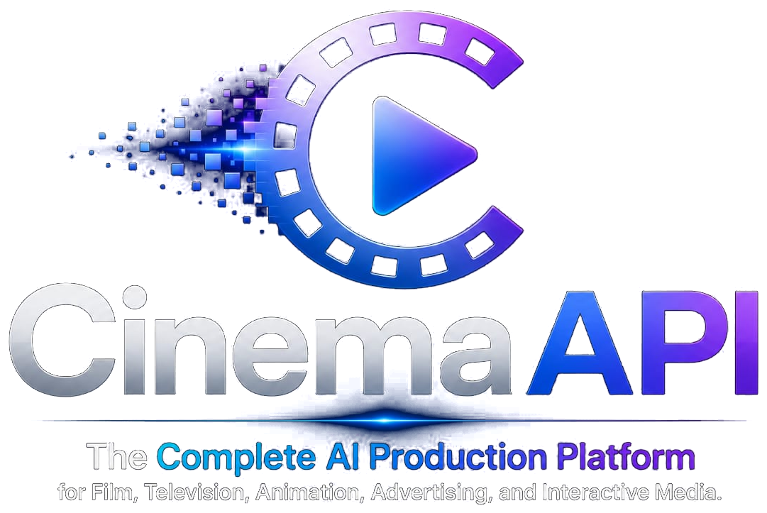 CinemaAPI — The Complete AI Production Platform for Film, Television, Animation, Advertising, and Interactive Media.
